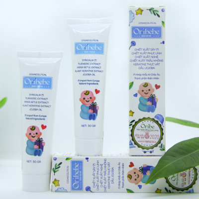 Kem Dưỡng Ẩm, Mịn Da Và Ngăn Ngừa Rôm Sảy Cho Bé Oribebe 30gr - An Toàn Cho Da Nhạy Cảm