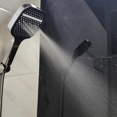 Bộ tay dây sen 3 chức năng chảy, nhựa ABS mạ Chrome Eurolife EL-128SH-T