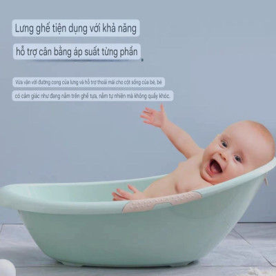 CHẬU TẮM NHẬT ĐA NĂNG TẶNG KÈM VÕNG TẮM CHO BÉ