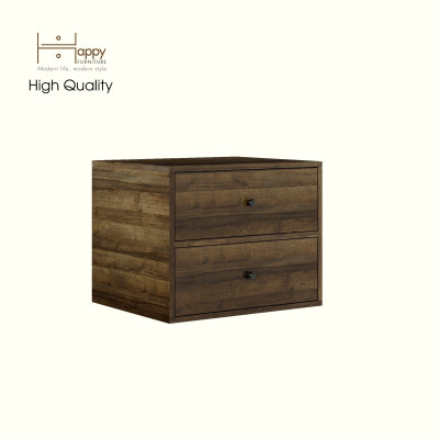 HAPPY FURNITURE , ZACY - Táp đầu giường 2 ngăn kéo , THK_213 , 55cm x 45cm x 44cm DxRxC, Sản phẩm phổ thông