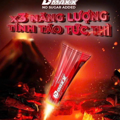DMAXX thức uống bổ sung vitamin năng lượng không đường DAMODE 68 gói màu đỏ mỗi gói 2,2gr