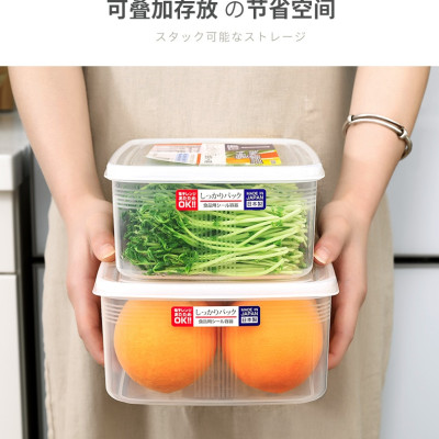 HỘP NHỰA ĐỰNG THỰC PHẨM 3 LÍT NAKAYA - HÀNG NỘI ĐỊA NHẬT, sử dụng được trong lò vi sóng và tủ đông, làm từ nhựa PP số 5