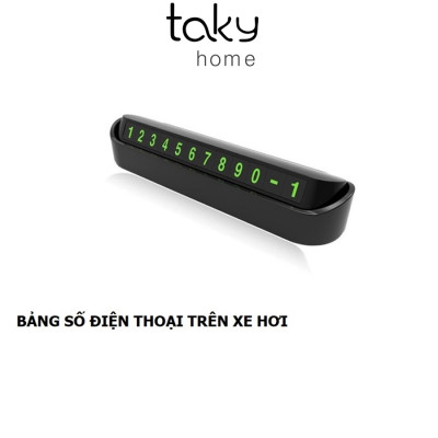 Bảng Báo Số Đ.Thoại Gắn Taplo Xe Ôtô, Bảng Điện Thoại Tiện Dụng và Văn Minh, Báo Mọi Người Biết Số Gọi. Taky Home 9200