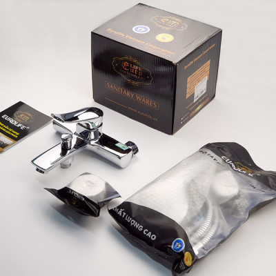 Bộ vòi sen nóng lạnh Đồng mạ Chrome Eurolife EL-ROS 01