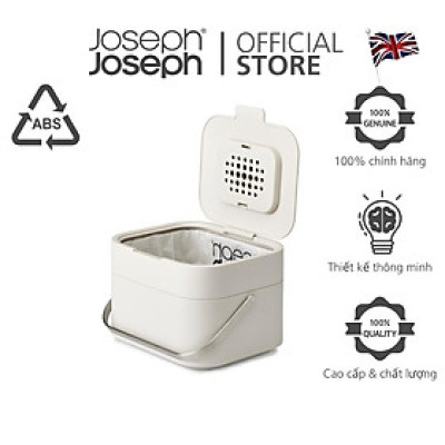 Hộp đựng rác thực phẩm thừa Joseph Joseph 300154 - Stack 4L Food Waste Caddy Stone