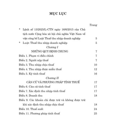 Luật thuế thu nhập doanh nghiệp năm 2025 - bản in 2025