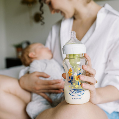 [ Không vỏ hộp + Có cọ rửa bộ van khí ] Bình sữa Dr.Brown