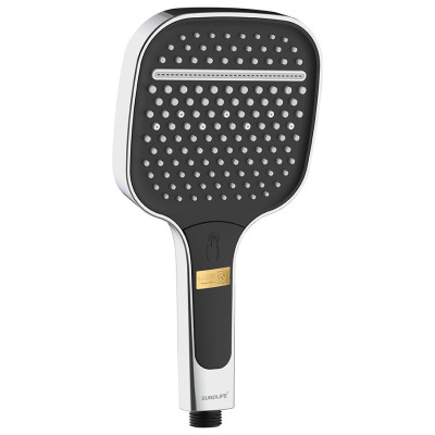 Bộ tay dây sen 3 chức năng chảy, nhựa ABS mạ Chrome Eurolife EL-128SH-T