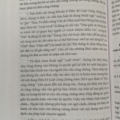 Bình Luận Luật Công Chứng Năm 2014 