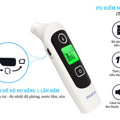 Nhiệt kế điện tử hồng ngoại cao cấp iMediCare iTM-32A