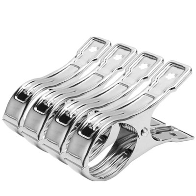 COMBO 5 Kẹp 9cm Miệng Lớn Kẹp Phơi Quần Áo Chăn Mền Inox Chống Gió
