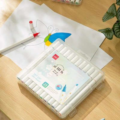 Hộp Bút 36 Màu Deli Sketch Marker - Phiên Bản Sơn Tùng M-TP Giới Hạn - Deli C185-36