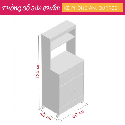 Tủ phòng ăn bằng gỗ tự nhiên đẹp cho gia đình SMLIFE Durres