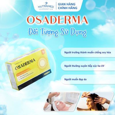 Viên uống Osaderma hỗ trợ chống nắng bảo vệ da sau thủ thuật thẩm mỹ (30 viên) - Nutramed