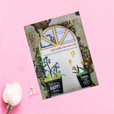 Giấy kiểm tra 4 ô ly bảng kẽ sẵn tiện lợi, giấy trắng dày chống lóa chống hằn lem, KT (15,5 x 20,5) cm 15 tờ đôi GKT06 Green Art - Hàng chính hãng