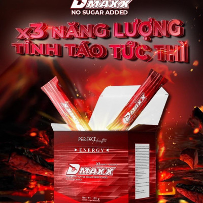 DMAXX thức uống bổ sung vitamin năng lượng không đường DAMODE 19 gói dùng thử màu đỏ