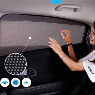 Rèm che nắng nam châm cho xe Vinfast Lux A, bộ 4 tấm cho 4 cửa, hàng loại 1 cao cấp nhất, vừa khít kính