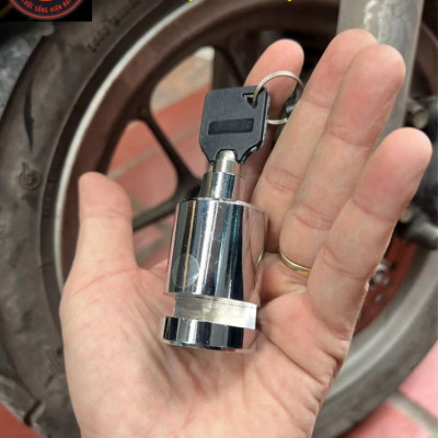 Khóa thép phanh đĩa xe máy chống trộm, khoá phanh đĩa chất liệu 100% thép nguyên khối cho moto, xe máy, xe đạp D Danido