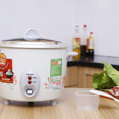Nồi cơm nắp rời Sharp 1.5 lít KSH-D15V, Công suất 530W, Giao màu ngẫu nhiên - Hàng chính hãng