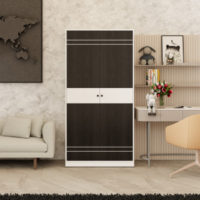 [Happy Home Furniture] TAKO, Tủ quần áo 2 cửa mở , 90cm x 54cm x 180cm ( DxRxC), TCM_140