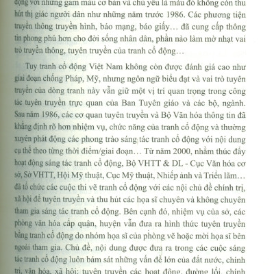 Tranh Cổ Động Việt Nam Sau Năm 1986 Từ Góc Nhìn Văn Hóa (Sách chuyên khảo) 