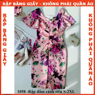 Rập giấy A0 đầm nữ mã 1058 (BẢN VẼ)