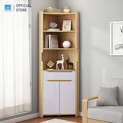 Tủ Gỗ Góc Tường Hình Tam Tam Giác Phù Hợp Đặt Tại Phòng Ăn, Phòng Bếp, Phòng Khách SIB DECOR KG31