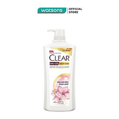 Dầu Gội Sạch Gàu Clear Hoa Anh Đào Băng Lạnh 630g (612ml)
