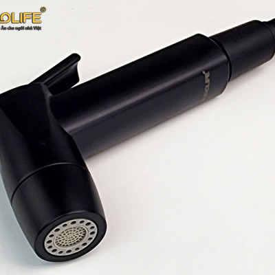 Bộ xịt vệ sinh 2 chế độ chảy, khóa thông minh Eurolife EL-X14 ( 2 màu lựa chọn : Đen mờ và mạ Crôm)