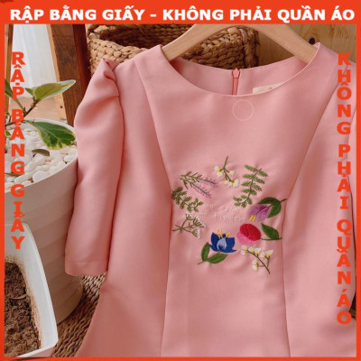 Rập đầm 7 mảnh dáng A mã 1089- rập giấy A0 (BẢN VẼ)