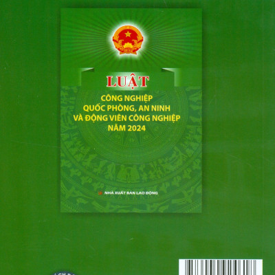 Luật Công Nghiệp Quốc Phòng, An Ninh Và Động Viên Công Nghiệp Năm 2024