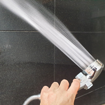 Bộ tay dây sen siêu tăng áp Eurolife EL-102SH (Trắng bạc)