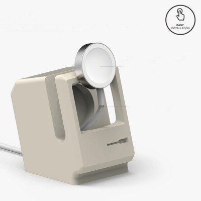 Giá Đỡ dành cho Dock Sạc Apple Watch Hình Máy Tính Chống Đứt Gãy Dây- Hàng Chính Hãng