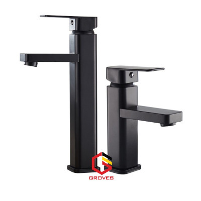 Vòi rửa mặt đen GR5005 black