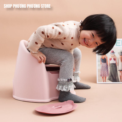 Ghế Bô Cho Bé Đi Vệ Sinh Có Tựa Lưng,Chân Đế Chống Trượt,Có Ngăn Chứa Dễ Tháo Lắp Cọ Rửa ( Ghế Bô Hàng Cao Cấp Chống Gù Lưng ) MSPVN-5640