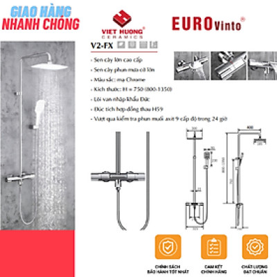 BỘ SEN TẮM ĐỒNG THAU NÓNG LẠNH EUROVINTO CAO CẤP MÃ V2-FX