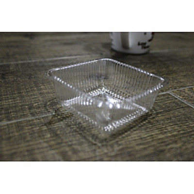 Combo 100 cái hộp/khay nhựa đựng bánh trung thu/bánh pía size S