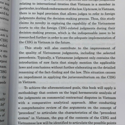 Applicability of jurisconsultorium on the CISG in the Vietnamese judiciary