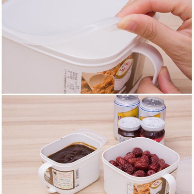 Hộp bảo quản thực phẩm nắm mềm, có tay cầm 800ml - Hàng nội địa Nhật Bản