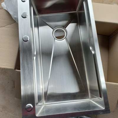 Chậu rửa chén bát Valenza 1 hố lớn 78x45cm inox304 chuẩn 100% dày 3li, kèm bộ xả thoát nhanh chống hôi, khay inox rửa phụ-Hàng chính hãng