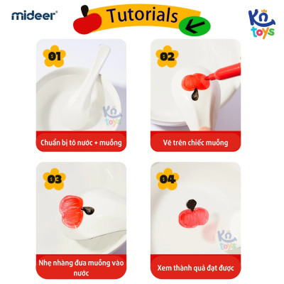 Hộp 8 Cây Bút Lông Màu Viết Bảng Đa Năng Cao Cấp An Toàn Cho Trẻ – Mideer Little Artist Whiteboard Marker