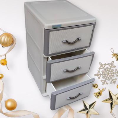 TỦ ĐỰNG QUẦN ÁO T222 – 3 TẦNG MÃ SẢN PHẨM	T222 KÍCH THUỚC	40 x 47 x 68 cm