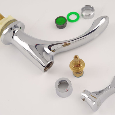 Vòi lavabo lạnh Eurolife EL-115 (Trắng bạc)