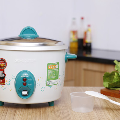 Nồi cơm nắp rời Sharp 1.8 lít KSH-D19V , Công suất 700W - Giao màu ngẫu nhiên - Hàng chính hãng
