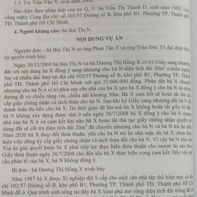 Tuyển tập các bản án của Tòa án nhân dân cấp cao về dân sự và tố tụng dân sự