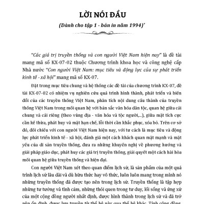 Các Giá Trị Truyền Thống Và Con Người Việt Nam Hiện Nay (Tái bản 2025)