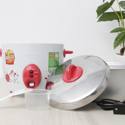 Nồi cơm nắp rời Sharp 1.5 lít KSH-D15V, Công suất 530W, Giao màu ngẫu nhiên - Hàng chính hãng