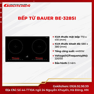 Bếp từ đôi chất lượng cao BAUER BE-328SI - Gokitchen - Hàng chính hãng