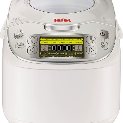 Nồi Cơm Điện Tử Thông Minh TEFAL RK8121 MULTI-COOK, Sản Xuất Tại Pháp, 45 Chương Trình Nấu, Dung Tích 5L, Công Suất Cao 750W - Hàng Nhập Khẩu Đức