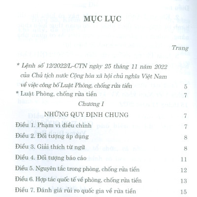 Luật Phòng, Chống Rửa Tiền